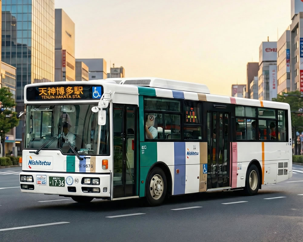 福岡西鐵巴士上車位置